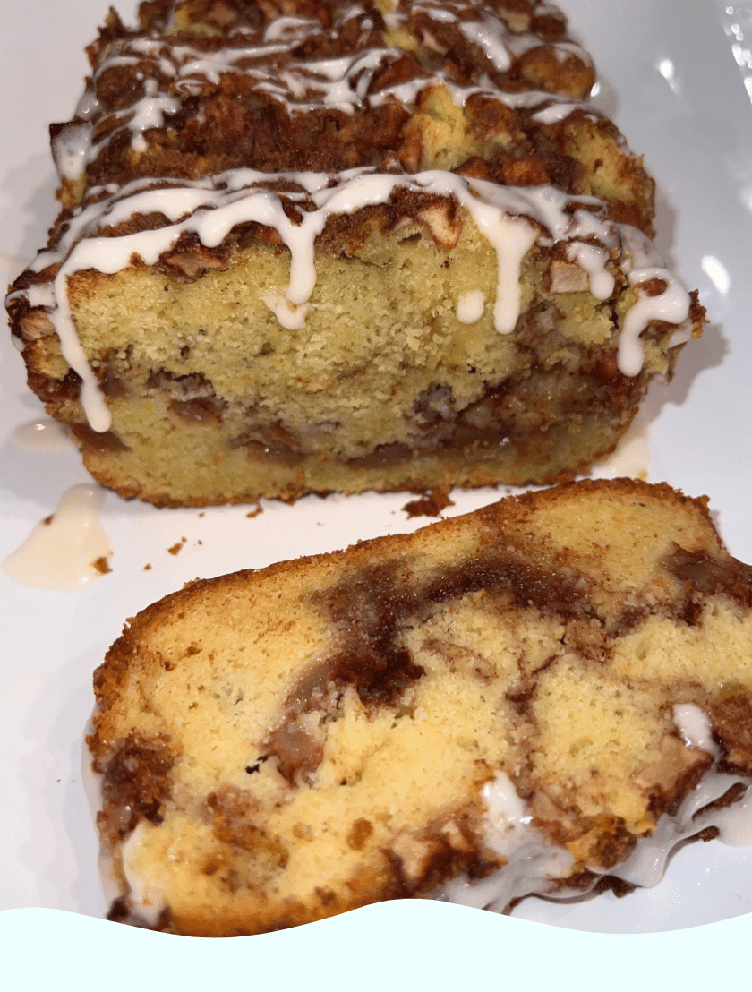 Gluten free sweet bread with icing