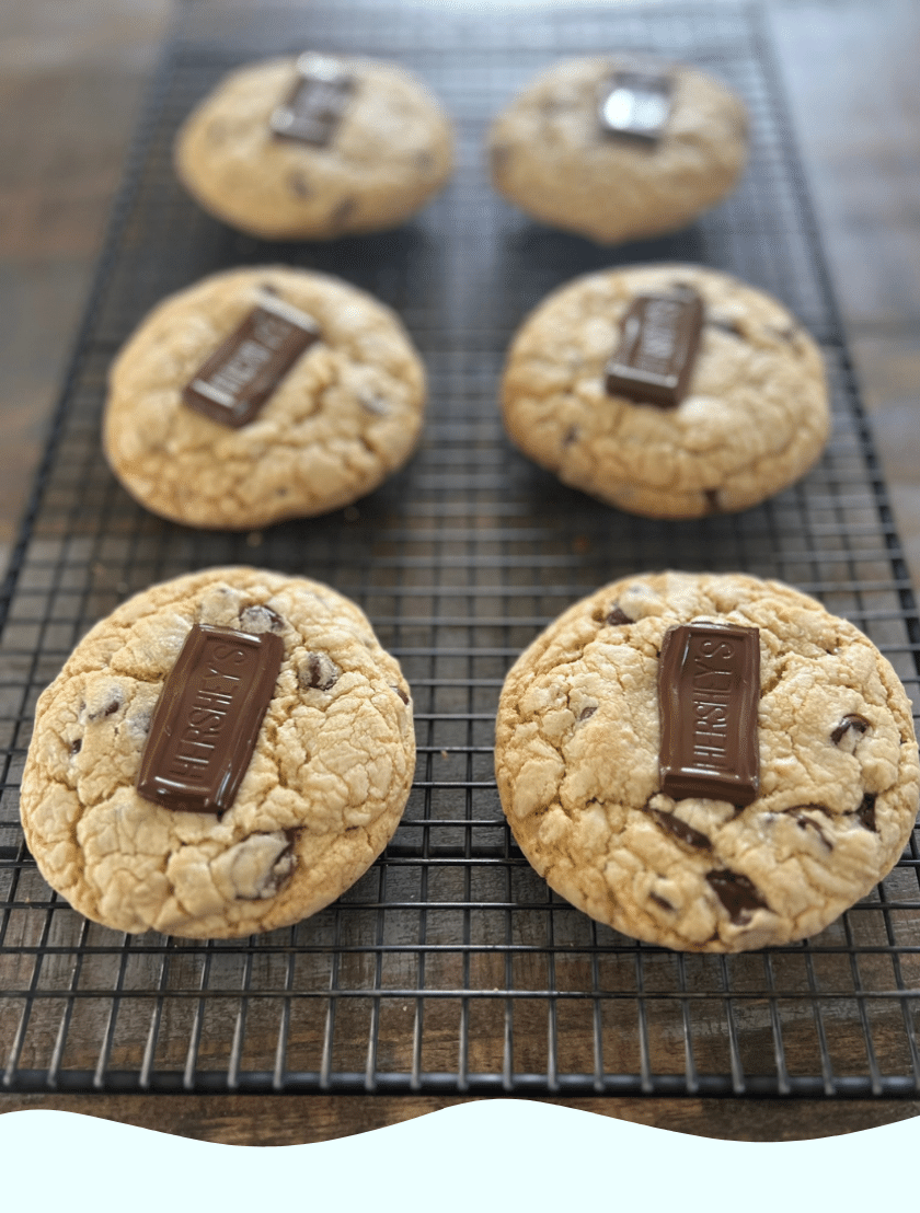 Gluten Free Cookie topped with a mini Hershey bar