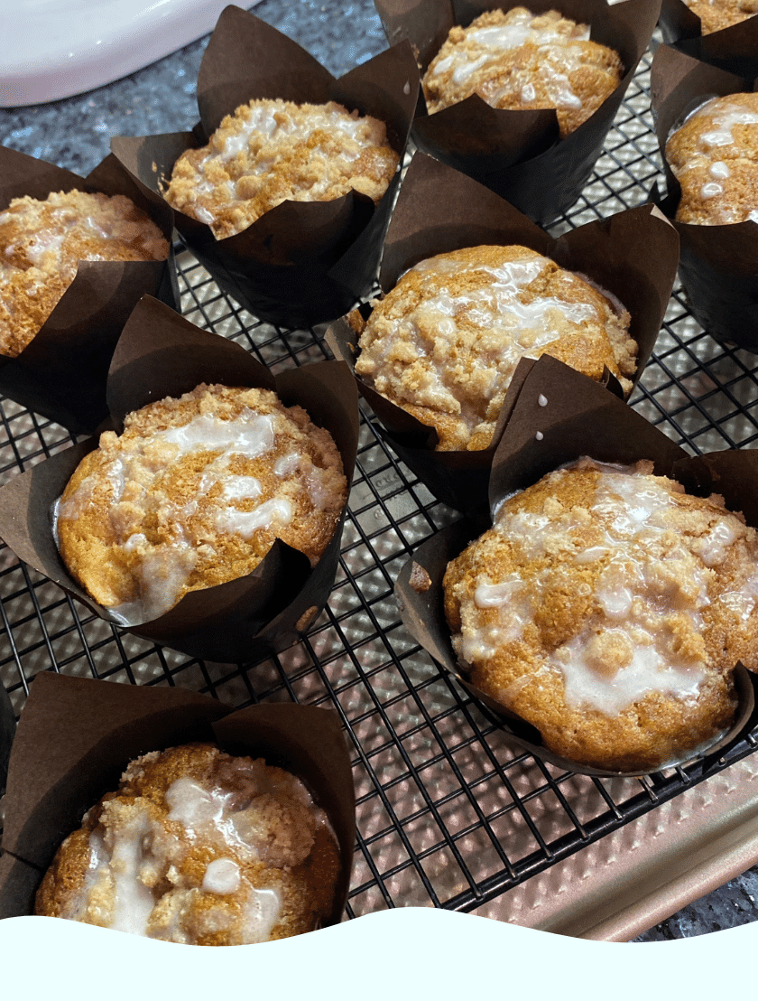 Gluten Free Muffins in brown wrappers